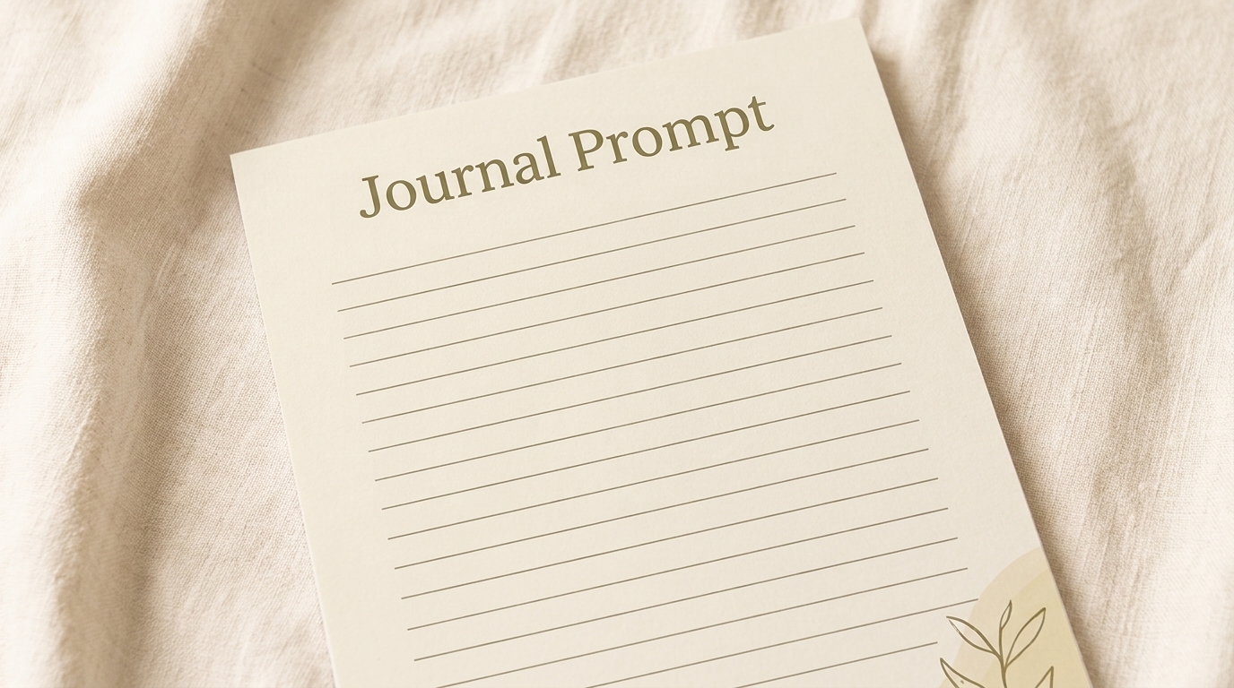 Journal prompt page