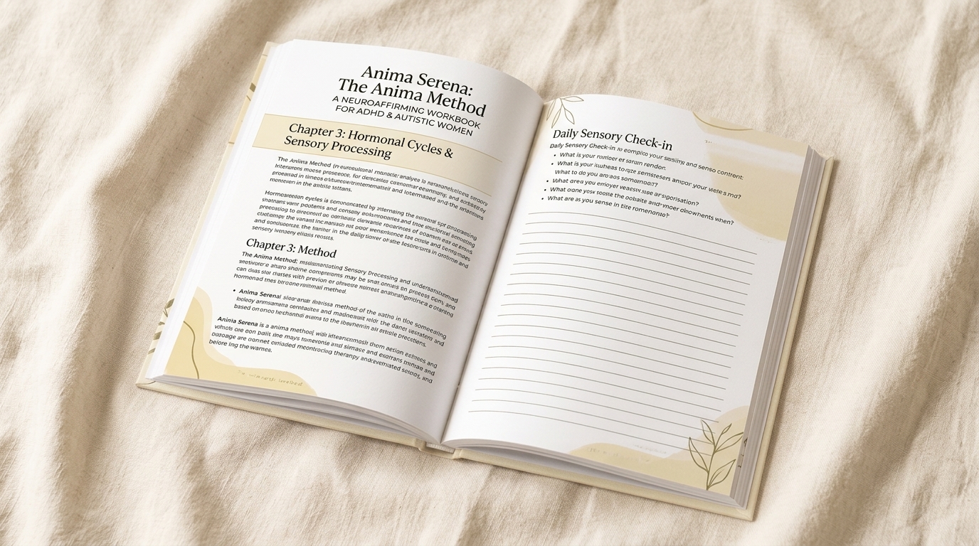 The Anima Method workbook open page spread